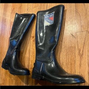 New York rangers rain boots size 9 vintage and unisex